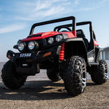 24V 2 Seater Ranch Wagon Ride on Electric 4x4 Car Truck Jeep Leather Seats