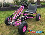 Zoom - Eva Rubber Wheels Pedal Go Kart Ride On Car Kids/Children