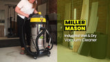 MILLER MASON 80L 3000W Industrial Wet And Dry Vacuum Cleaner