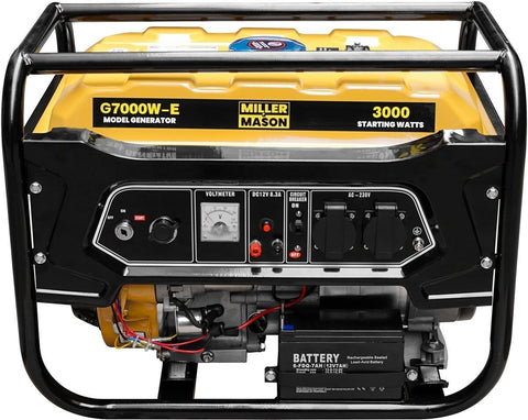ELECTRIC START PETROL GENERATOR 3.75KVA 8HP G7000W-E WITH OPTIONAL ATS