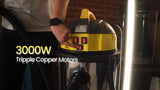MILLER MASON 80L 3000W Industrial Wet And Dry Vacuum Cleaner