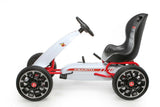 Licensed Abarth Ride On Pedal Go Kart for Kids/Children - White