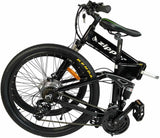 Electric Mountain Bike 21 Speed Ultimate Zipper Z4 e-bike - 26" Tyres Black