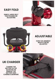 FOLDABLE PAVEMENT LEGAL ELECTRIC MOBILITY SCOOTER WITH REMOVABLE BATTERY