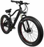Electric Mountain Stealth 21 Speed Electric Fat Bike 26"  10AH - Matt Black