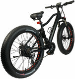 Electric Mountain Stealth 21 Speed Electric Fat Bike 26"  10AH - Matt Black