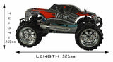 HSP 1/8th Scale Off Road Nitro RC Truck Remote Control Car Black/Red