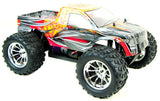 Bug Crusher Electric RC Monster Truck Car Orange Flame FREE BATTERY