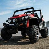24V 2 Seater Ranch Wagon Ride on Electric 4x4 Car Truck Jeep Leather Seats