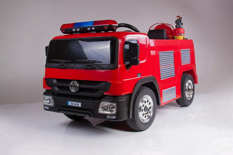 12v Ride On Fire Engine Truck Toy Car Kids Children Electric Battery Powered