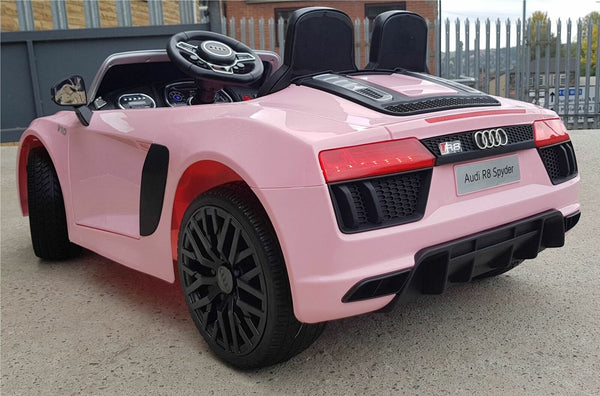 12V Licensed Audi R8 Spyder Battery Kids Electric Ride On Car Pink