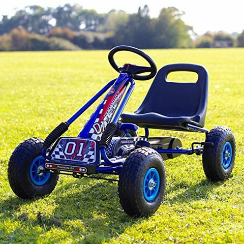 Zoom - Eva Rubber Wheels Pedal Go Kart Ride On Car Kids/Children