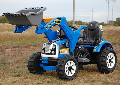 12V Tractor with Loader KINGDOM Kids Electric Ride On Battery